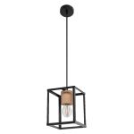 Ledvance Decor Nairobi Acero Colgante De Luz Negro | Apta para E27