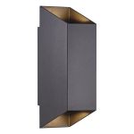 Nordlux Nico Luz De Pared Aluminium Negro Up & Down | IP54 - Apta para 2x GU10