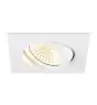SLV New Tria Universal 68 Foco Aluminium Blanco Cuadrado 8.6W 600lm 60D - 925-930-940 CCT | Recorte 68mm - Mejor Reproducción De Color - Regulable 