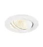 SLV New Tria Universal 68 Foco Aluminium Blanco Esférica 8.6W 600lm 60D - 925-930-940 CCT | Recorte 68mm -  Mejor Reproducción De Color - Regulable 