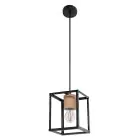 Ledvance Decor Nairobi Acero Colgante De Luz Negro | Apta para E27